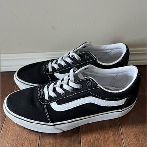 Black and White Platform Vans